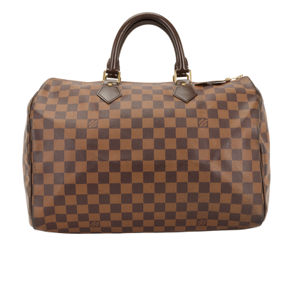Speedy 30, &pound;695, Handbags, Black/Brown, Canvas, Front view